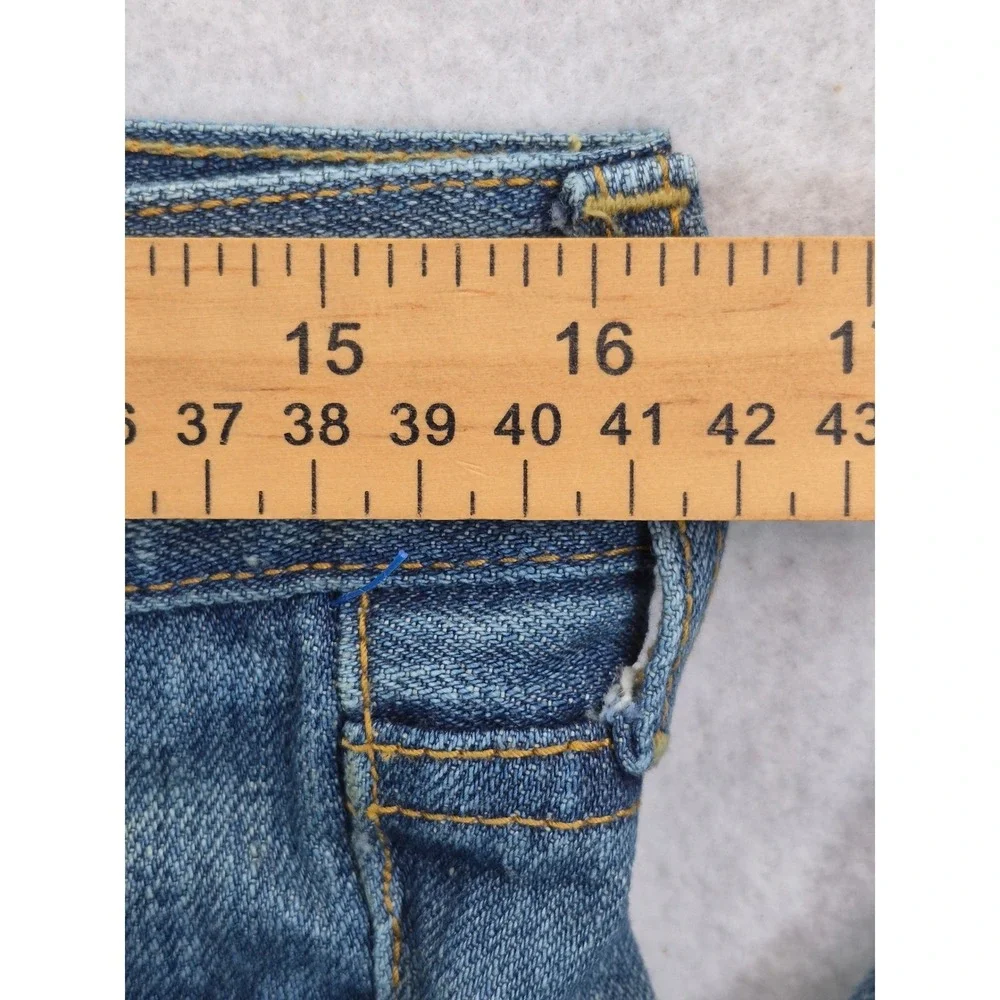 7 For All Mankind Flare Leg Jeans Women's 31 Medium Wash Blue USA